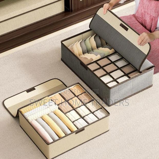 *17 Grid Undergarment Organizer With Cover