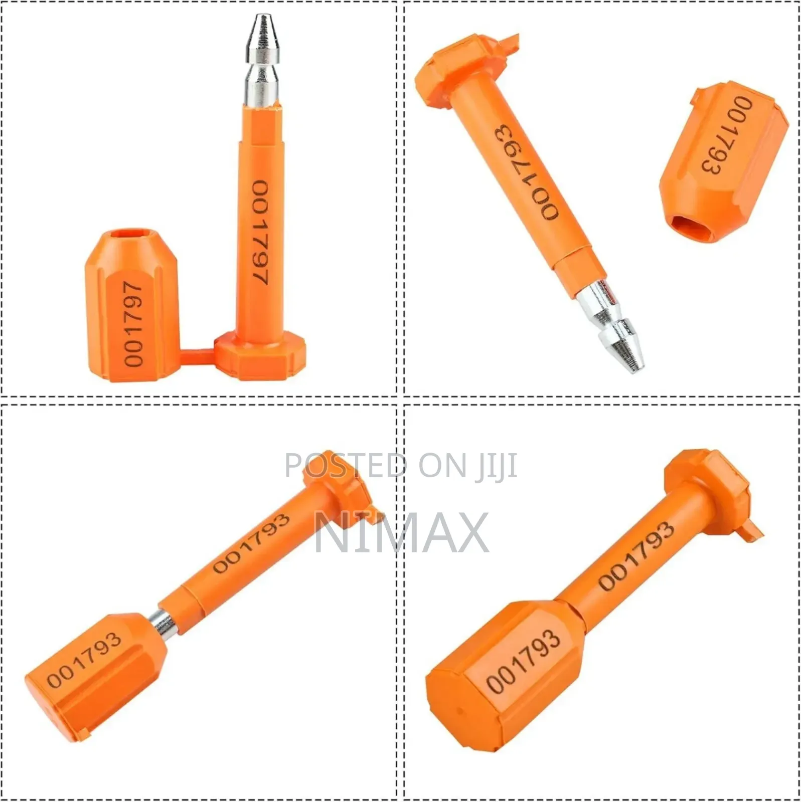 Tamper Proof Bolt Seals Assorted Colors