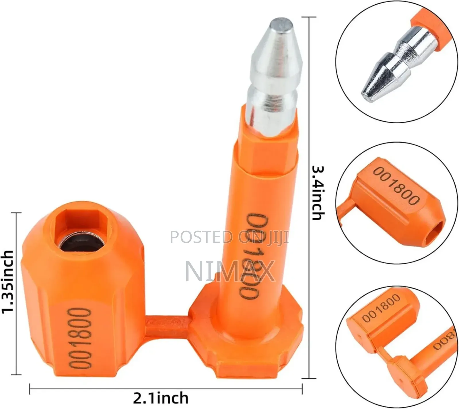 Tamper Proof Bolt Seals Assorted Colors