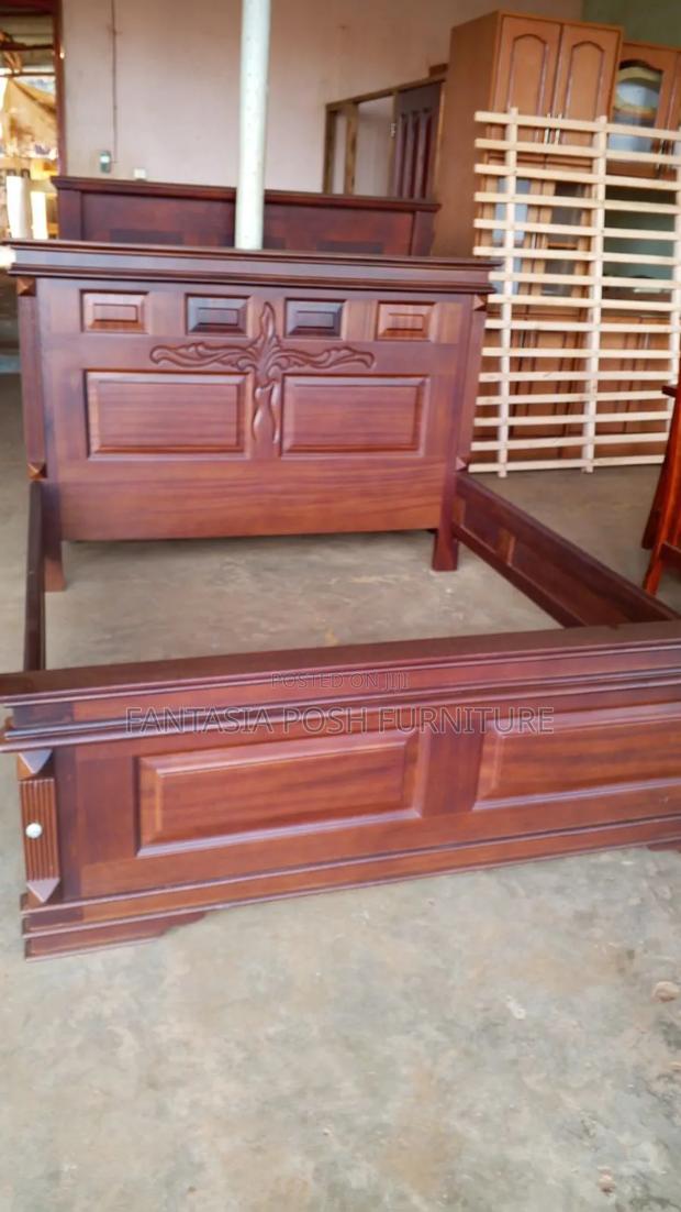 Carved Wood Bed Frame Size 5 by 6
