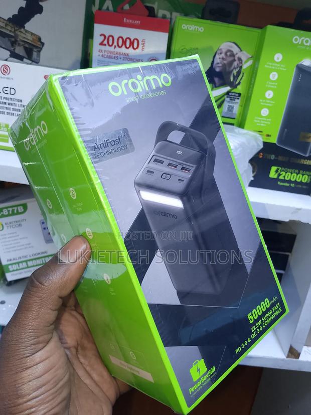 50000mah Oraimo Smart Powerbank,22.5watts Fast Powerbank - main view