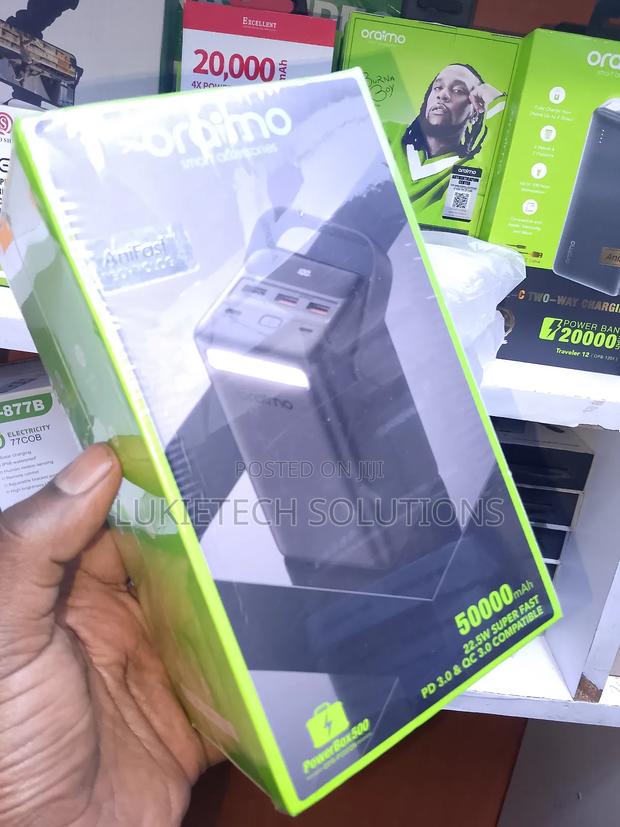 50000mah Oraimo Smart Powerbank,22.5watts Fast Powerbank - thumbnail 2