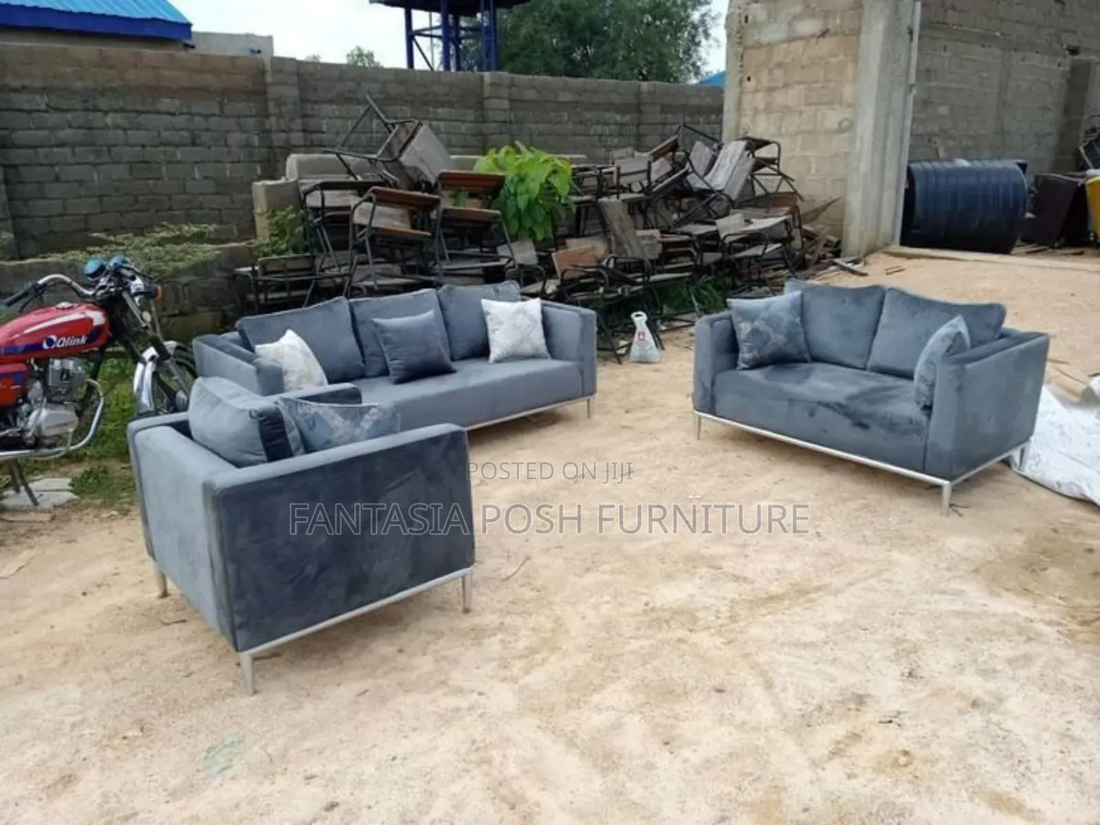 6 Seater Lux-Look Modern Sofa - Free Delivery