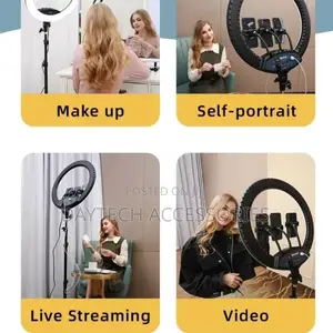 Jmary 19 Inch Selfie Ring Light With Remote + Stand