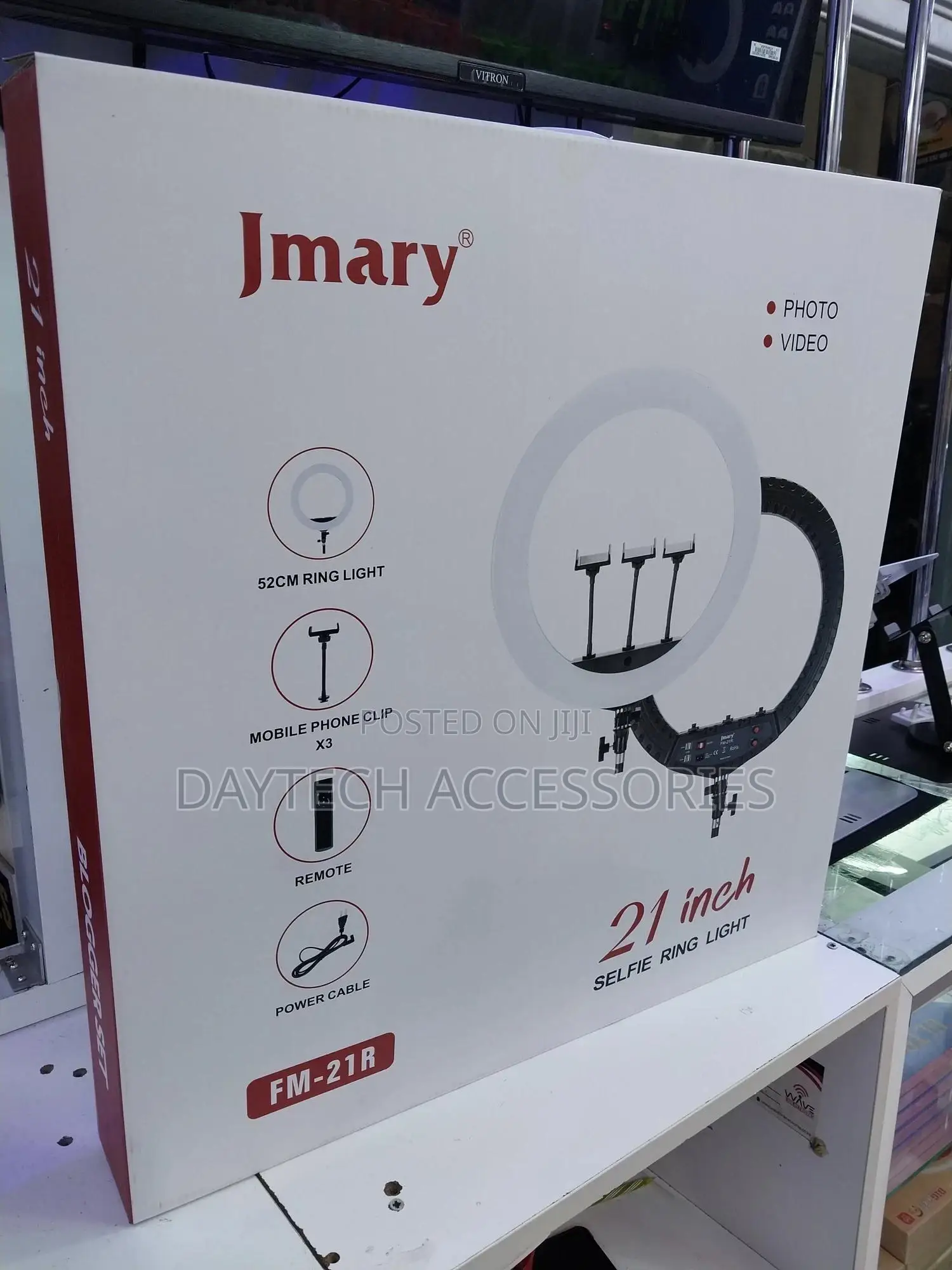 Jmary Fm 21-R 21” Led -Pro Ring Light With Remote