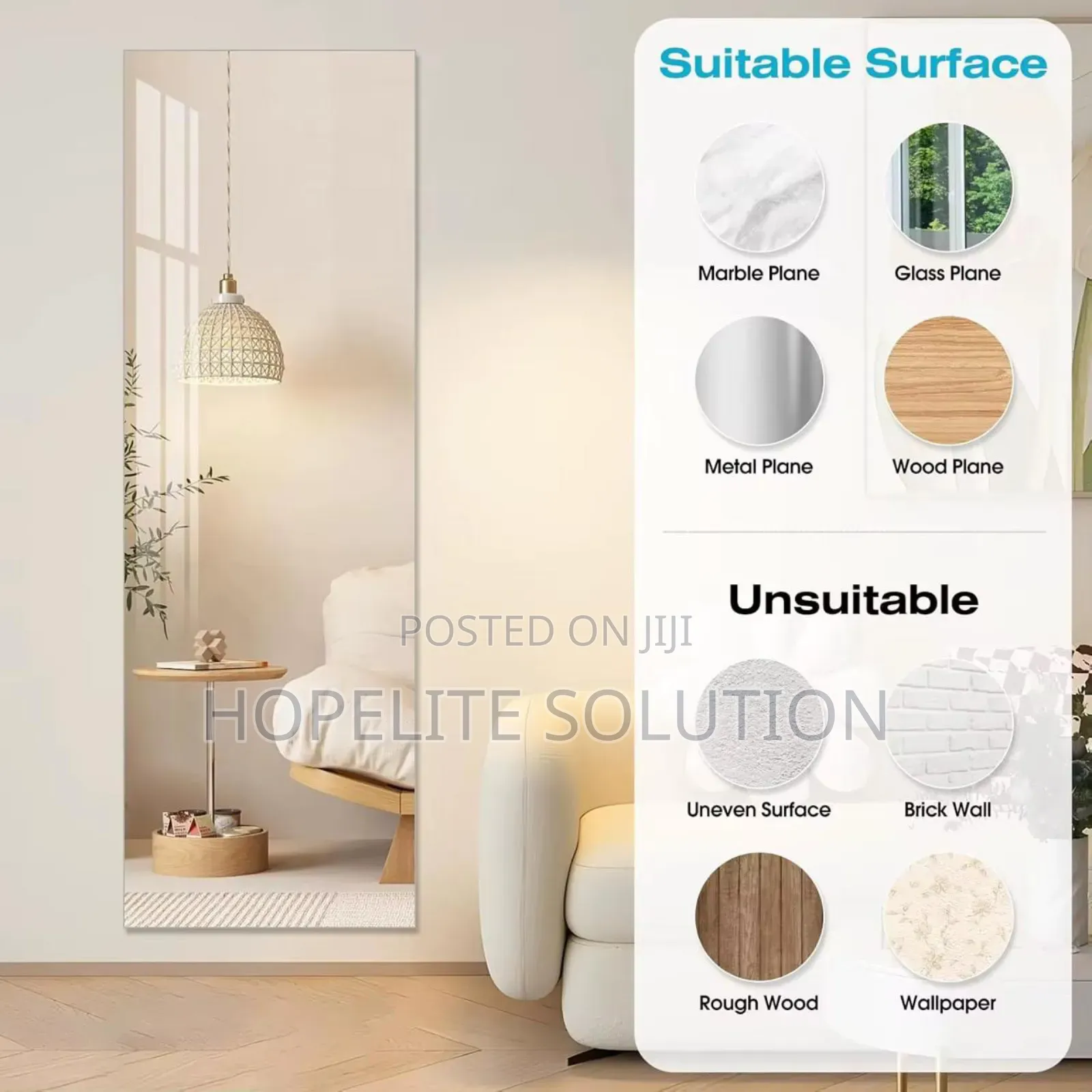 Acrylic Self Adhesive Mirror