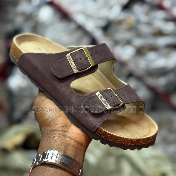 Leather Suede Sandals - thumbnail 2