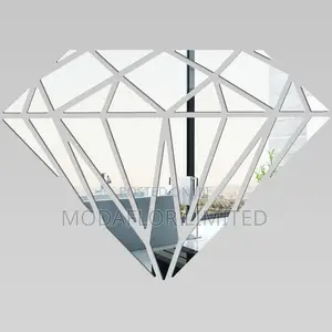 Diamond Acrylic Mirrors – Stylish Wall Decor Set