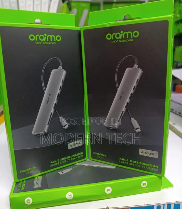 Powertrans Usb-C Hub 7-in-1 Adapter Docking Station - main view