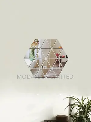 Diamond Wall Mirrors – Acrylic Design, Peel Stick