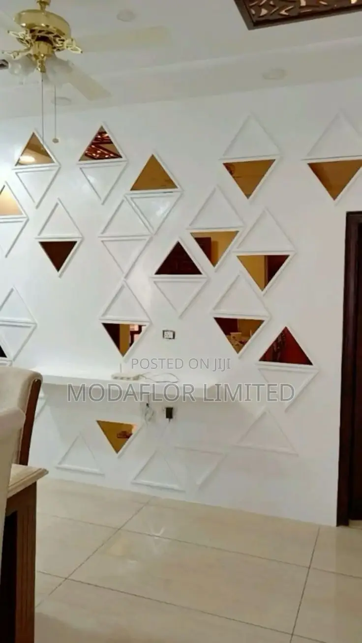 Diamond Acrylic Mirrors – Creative Wall Accent Set