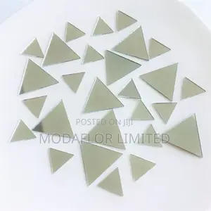 Wall Art Mirror Tiles – Diamond Design Acrylic Set