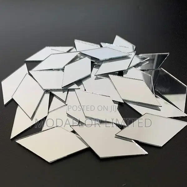 Acrylic Mirror Stickers – Diamond Tiles for Walls