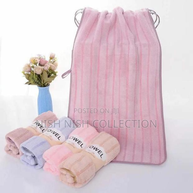 5 Piece Coral Velvet Microfiber Towels - thumbnail 5