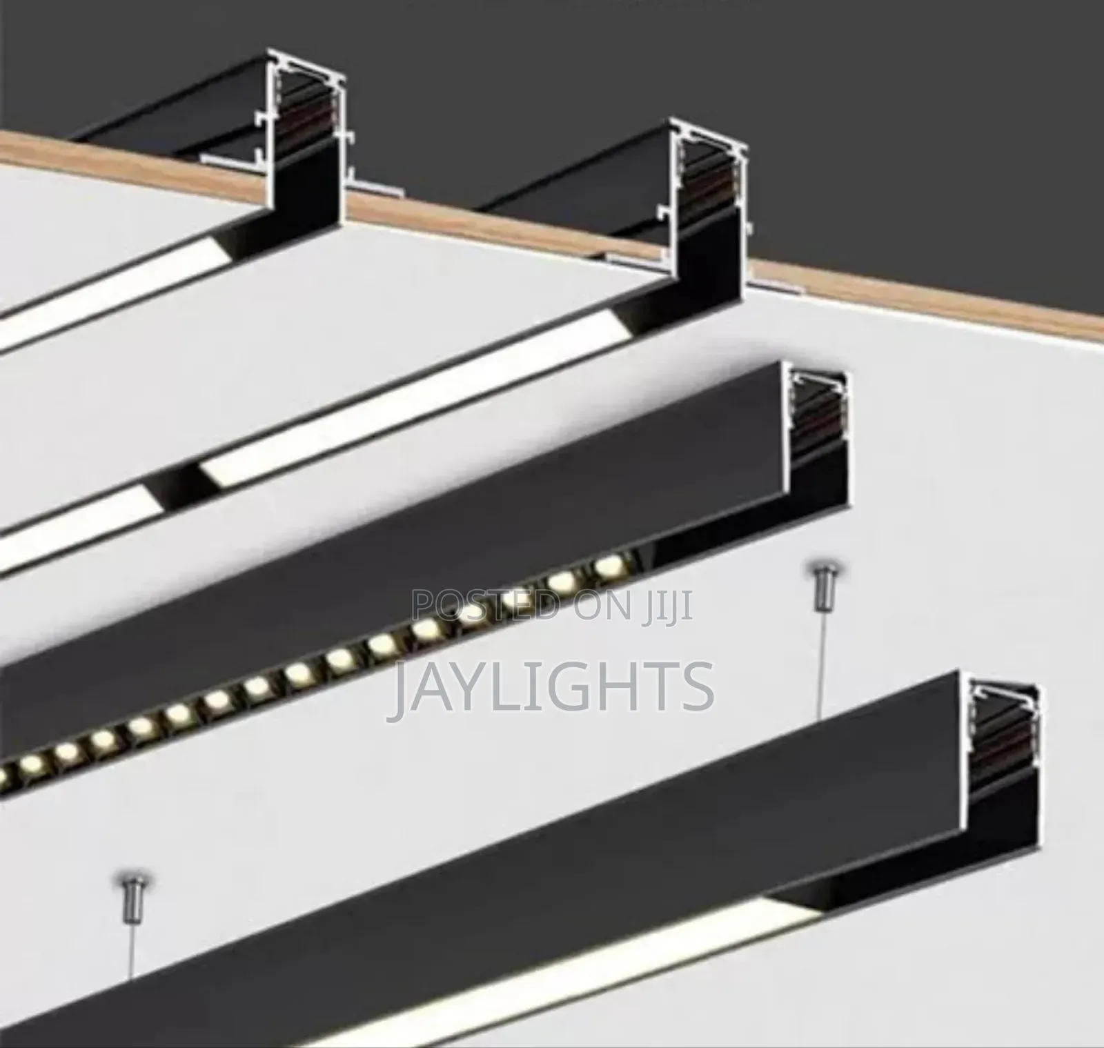 Household Black Color Embedded Magnetic Track Rail