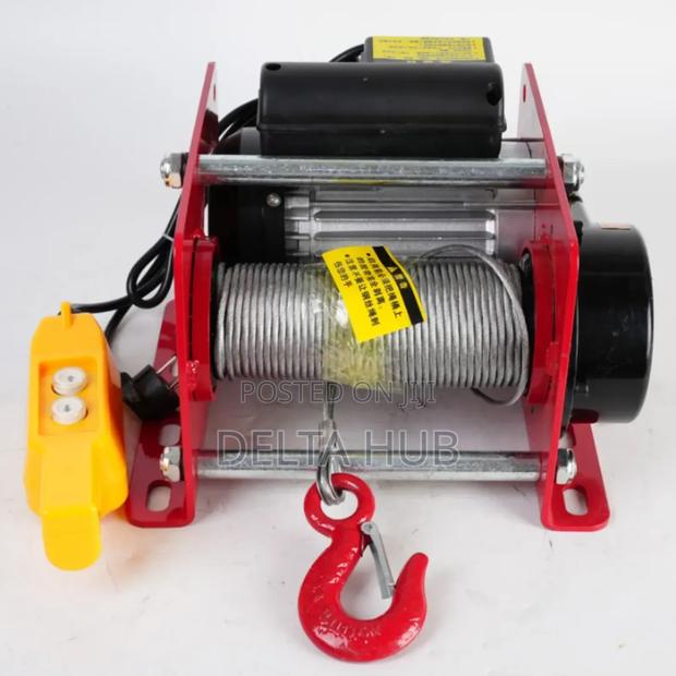 Safe Electric Winch With Brake and Remote Switch System - main view