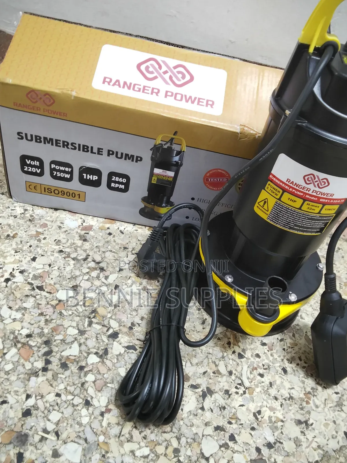 Ranger Power 1 Hp Submersible Water Pump/ Water Pump