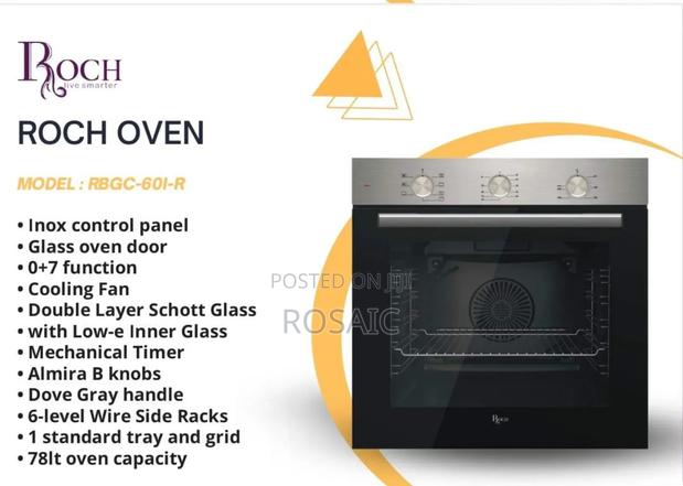 Roch Built in Oven 78l (Silver)