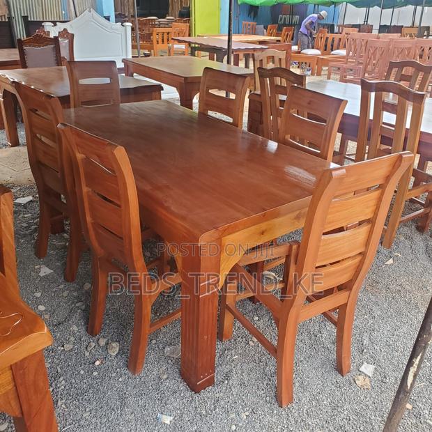 Classy Wooden 6 Seater Dining Set - main view