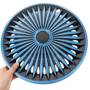 4x Premium Design Blue Wheel Cover Hubcaps Set