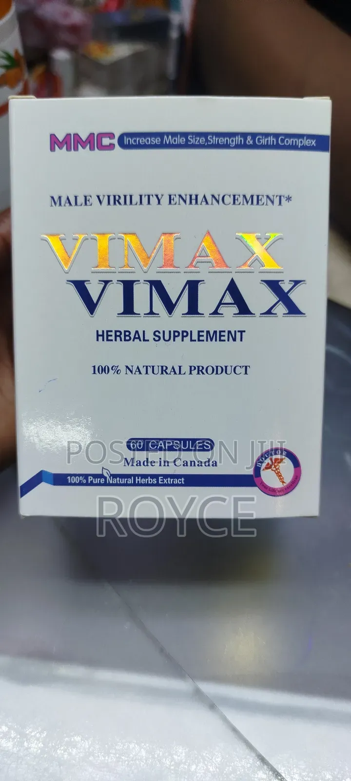 Vimax Herbal Supplement- Male Virility Enhancement