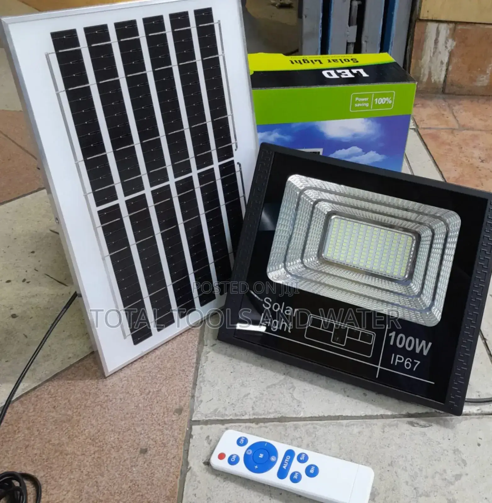 Ip67 Solar Security Light 100w+Solar Panel