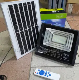 Ip67 Solar Security Light 100w+Solar Panel