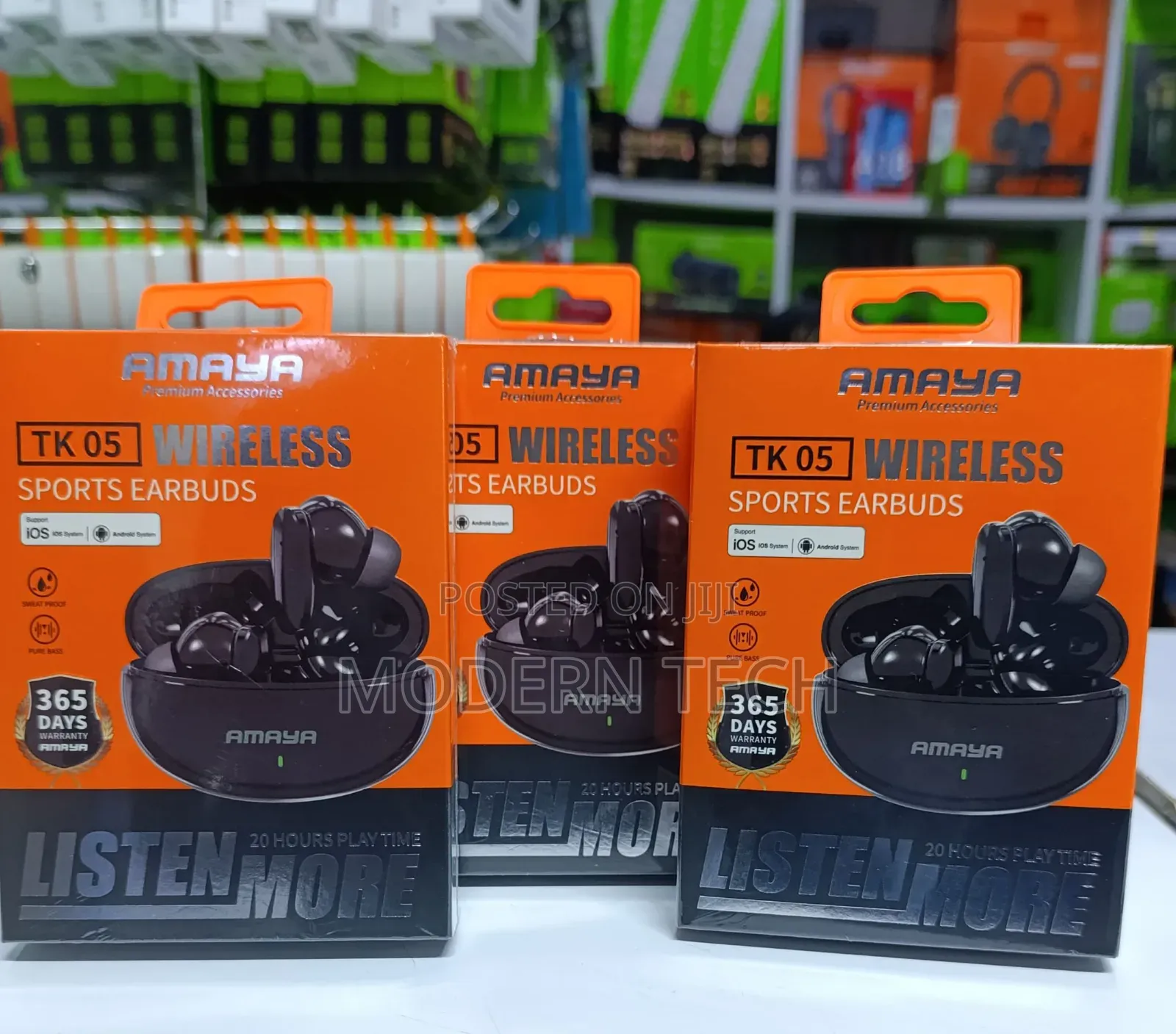 Amaya Tk 05 Heavybass Wireless Sports Earbuds