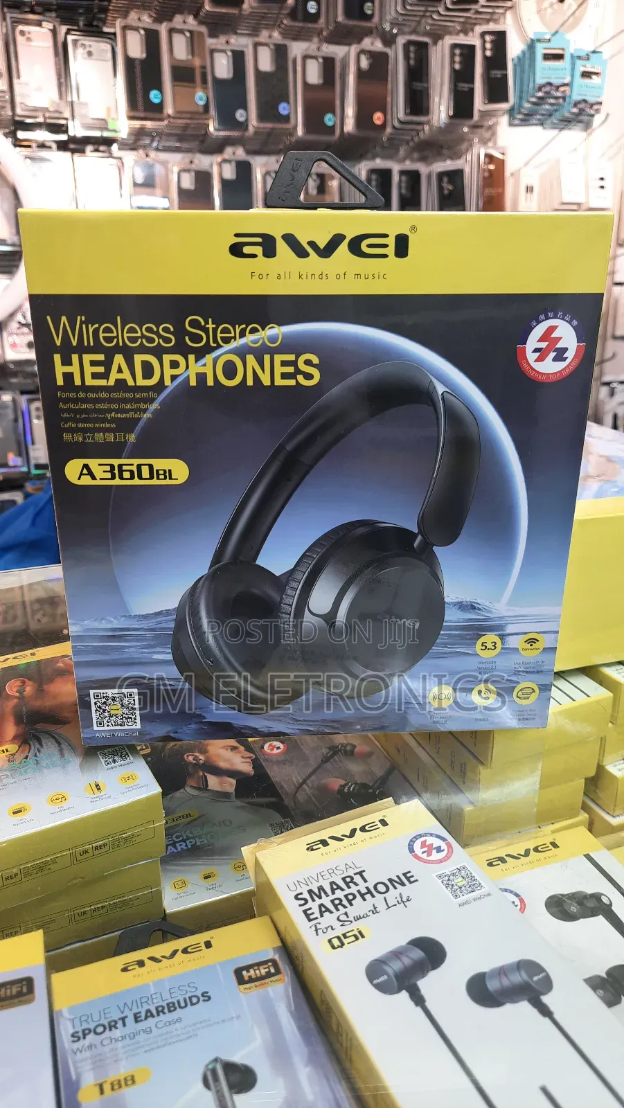 Original Awei A360bl Headphones Wireless Gaming Headset.