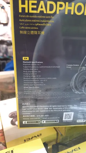 Original Awei A360bl Headphones Wireless Gaming Headset.