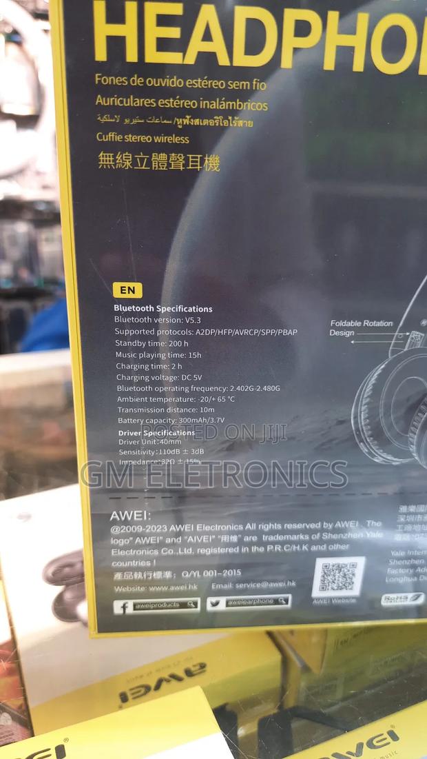 Original Awei A360bl Headphones Wireless Gaming Headset. - thumbnail 3