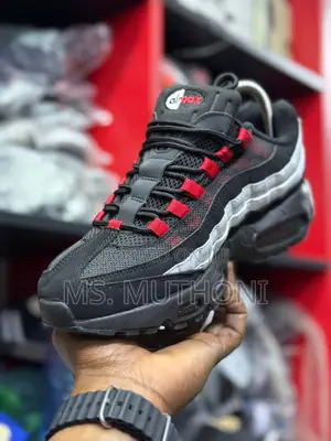 Airmax95 Liverpool Black and Gym Red Size 40-45