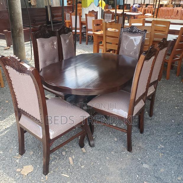 Elegant 6 Seater Wooden Dining Set