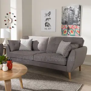 Gray 3 Seater Quality Butterfly Sofa