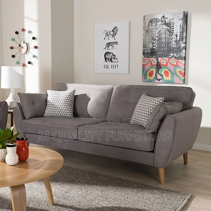 Gray 3 Seater Quality Butterfly Sofa