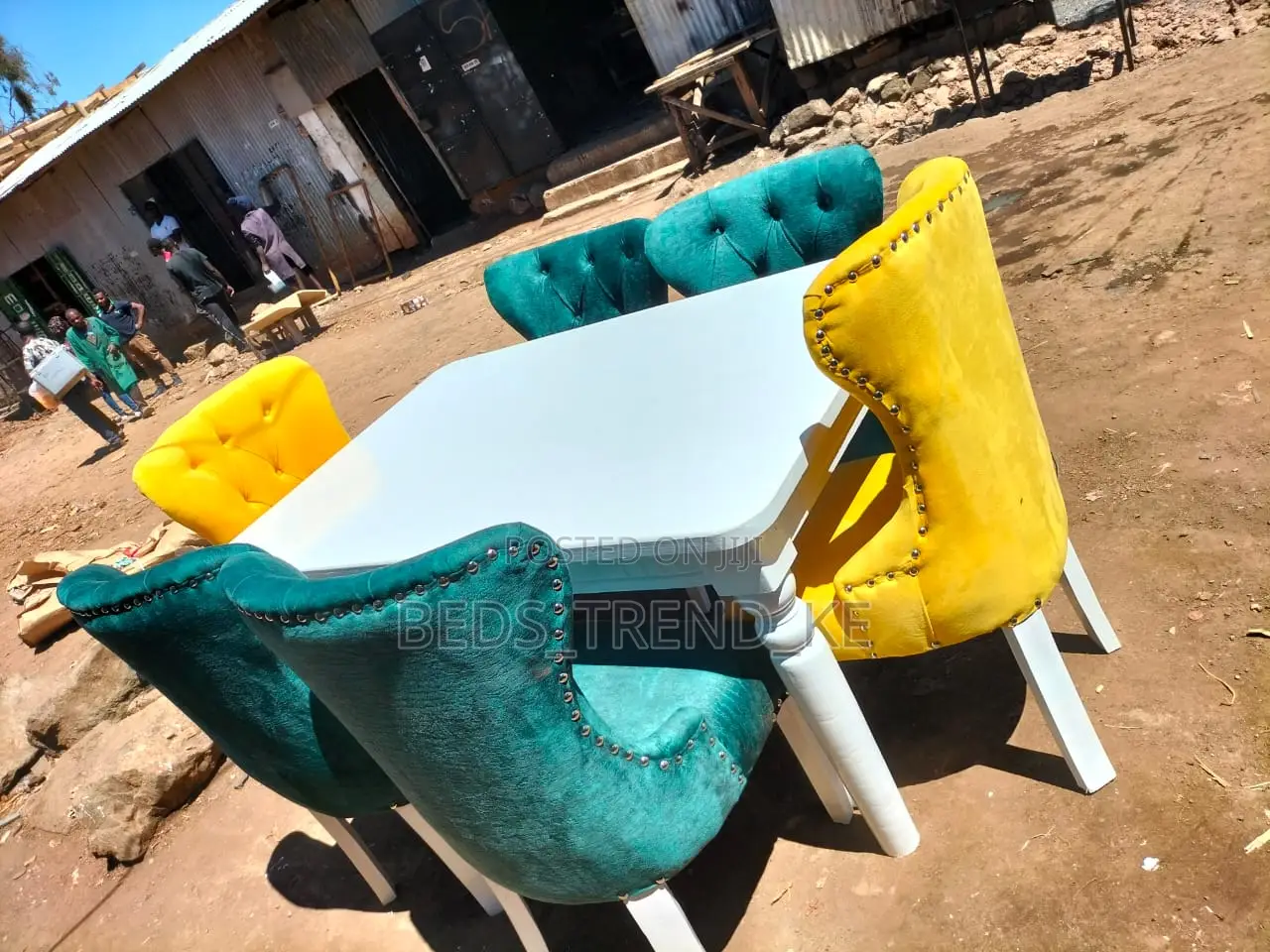 Vintage-Inspired 6 Seater Dining Set