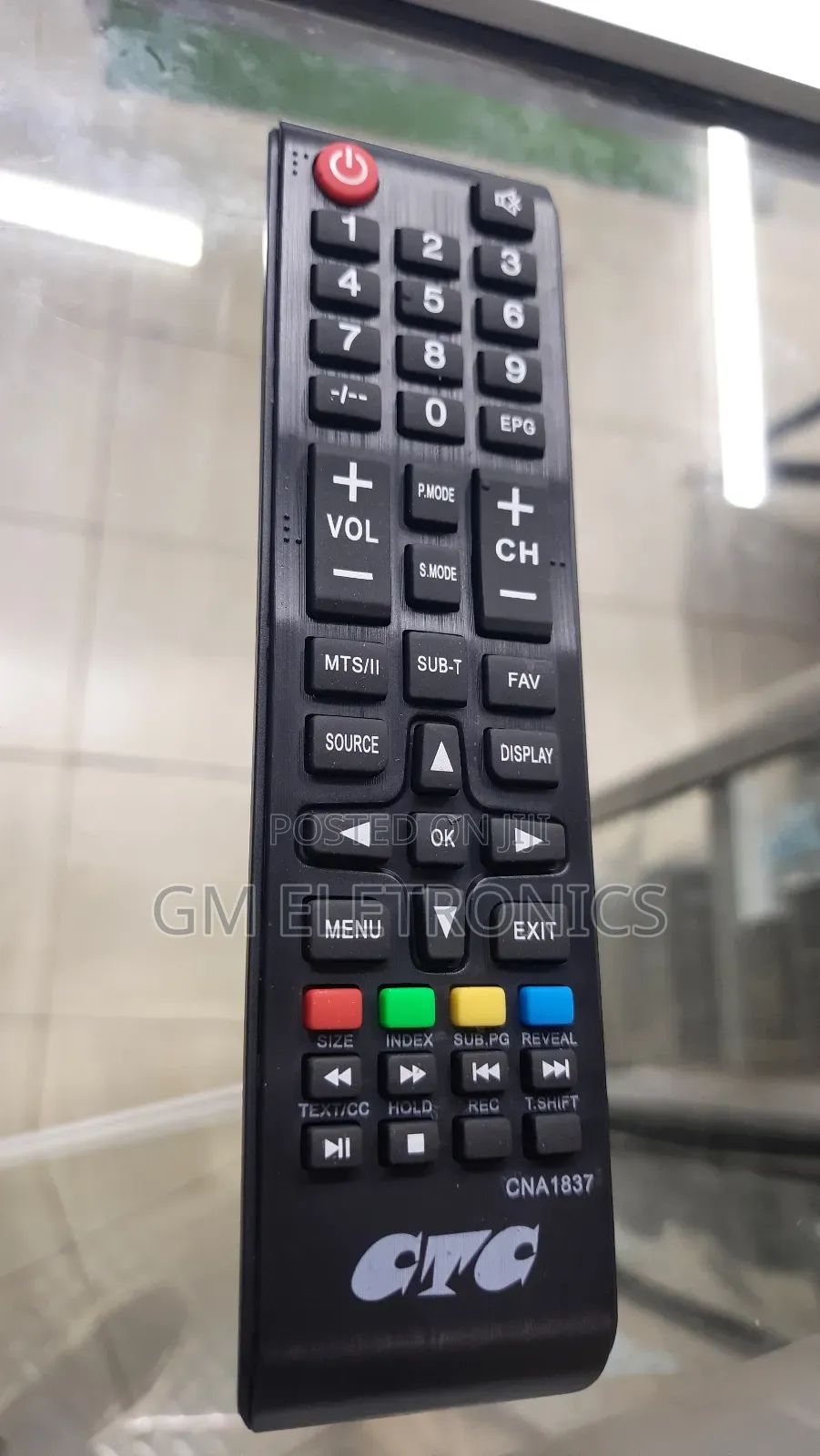 CTC Tv Replacement Remote Control Plus Free Batteries.