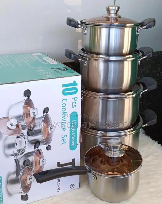 10 PCS Jp Stainless Cookware