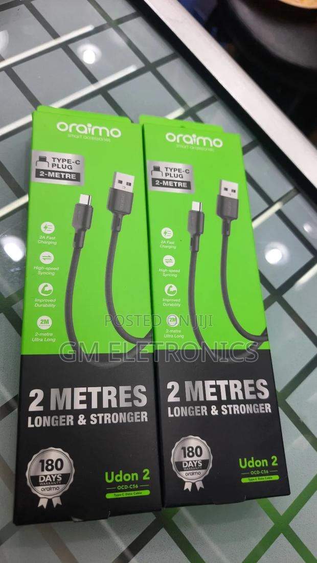 2 Meter Fast Charge Usb - Type-c Cable- Universal.