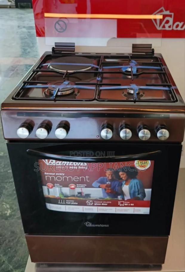 Ramtons Standing Cooker 60*60cm. 3g+1e . Electric Oven.