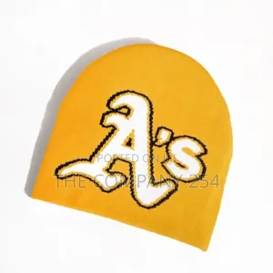 Alphabet A's Jacquard Knitted Beanie Hats Warm Outdoor Sport