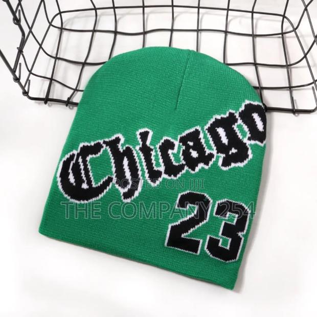 Chicago 23 Jacquard Pattern Hats With Custom Logo Beanie Hat - thumbnail 3