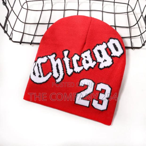 Chicago 23 Jacquard Pattern Hats With Custom Logo Beanie Hat - thumbnail 4