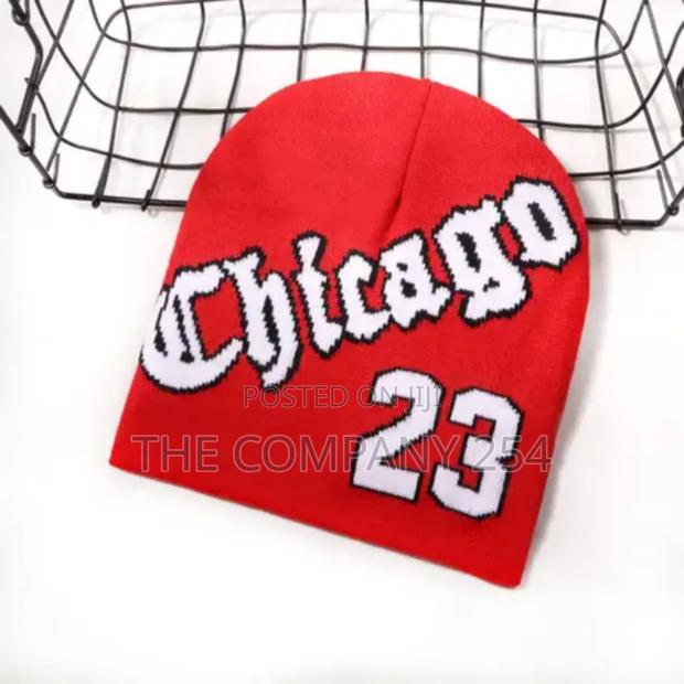 Chicago 23 Jacquard Pattern Hats With Custom Logo Beanie Hat - thumbnail 9