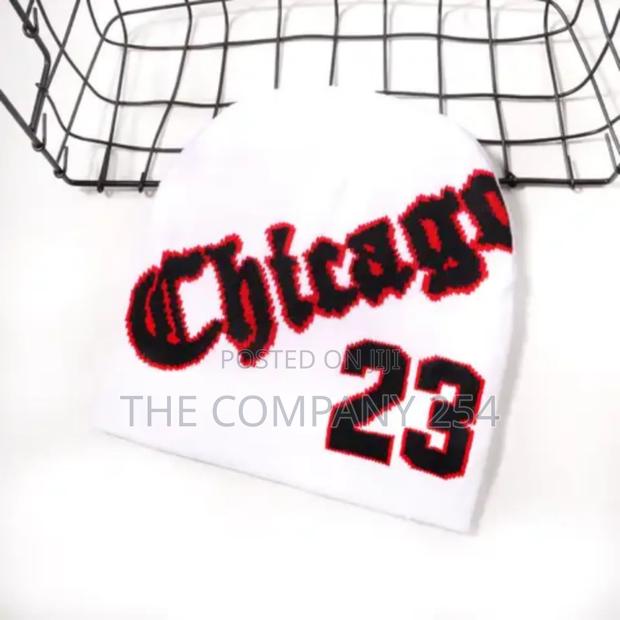 Chicago 23 Jacquard Pattern Hats With Custom Logo Beanie Hat - thumbnail 12