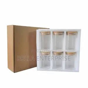 6pcs Spice Jars High Borosilicate Material