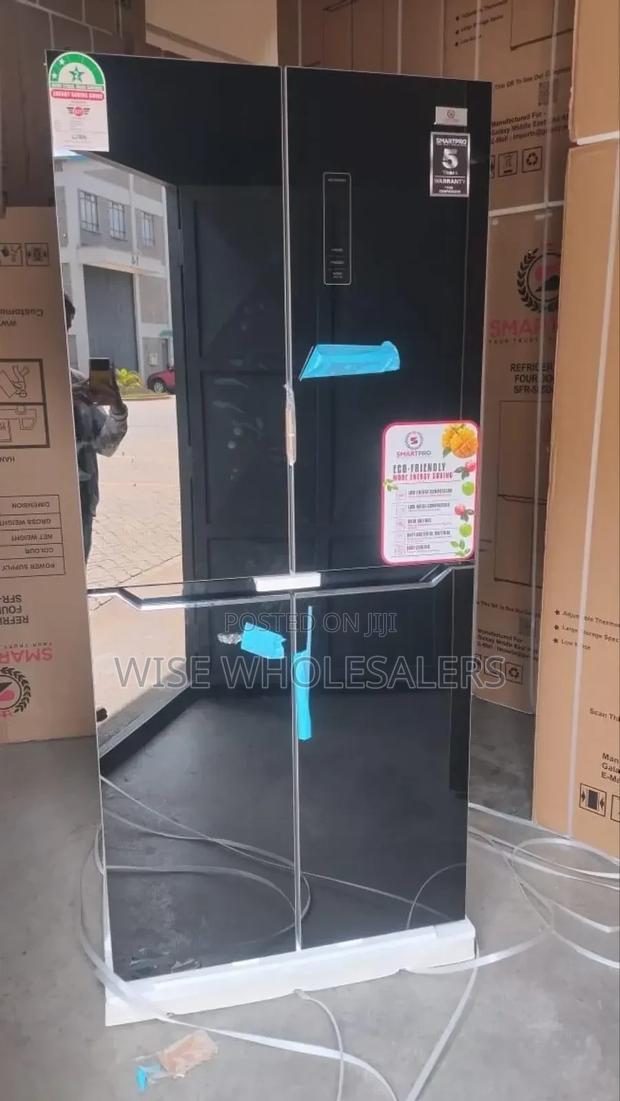 450l Smart Pro 4 Door  Glass Box Inox No Frost Refrigerator
