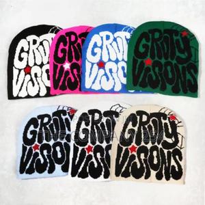 Gravity Visions Unisex Design Print Jacquard Knit Beanie Hat - main view