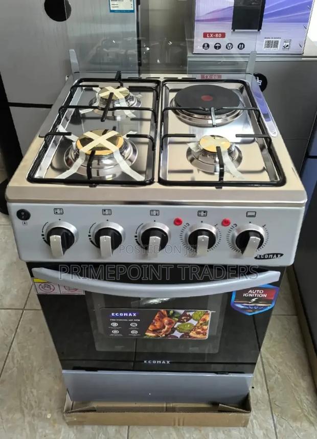 3+1 Standing Cooker, Ecomax 50*55 With Electric Oven