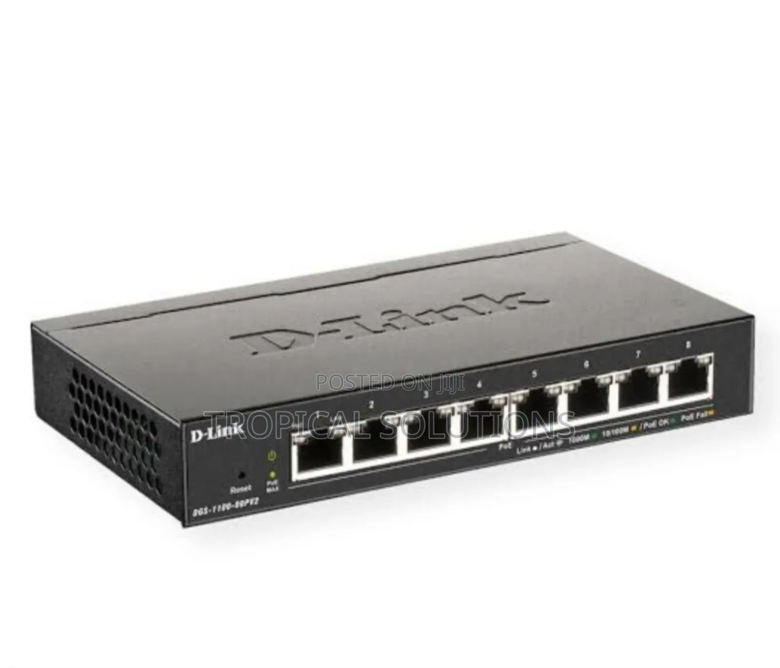 D-Link 8-Port Gigabitsmartmanagedpoe Switch With 8 Poe Ports